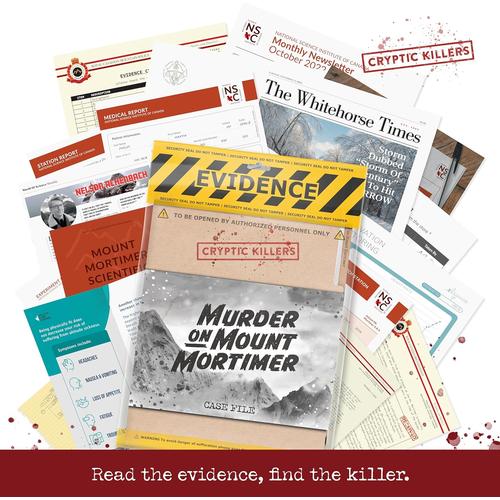 Cryptic-Killers-Murder-on-Mount-Mortimer-Tabletop Gaming