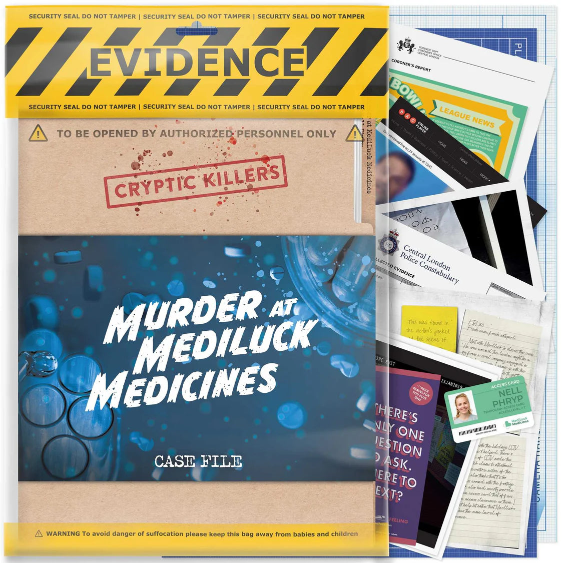 Cryptic Killers - Murder at MediLuck Medicines-Tabletop Gaming