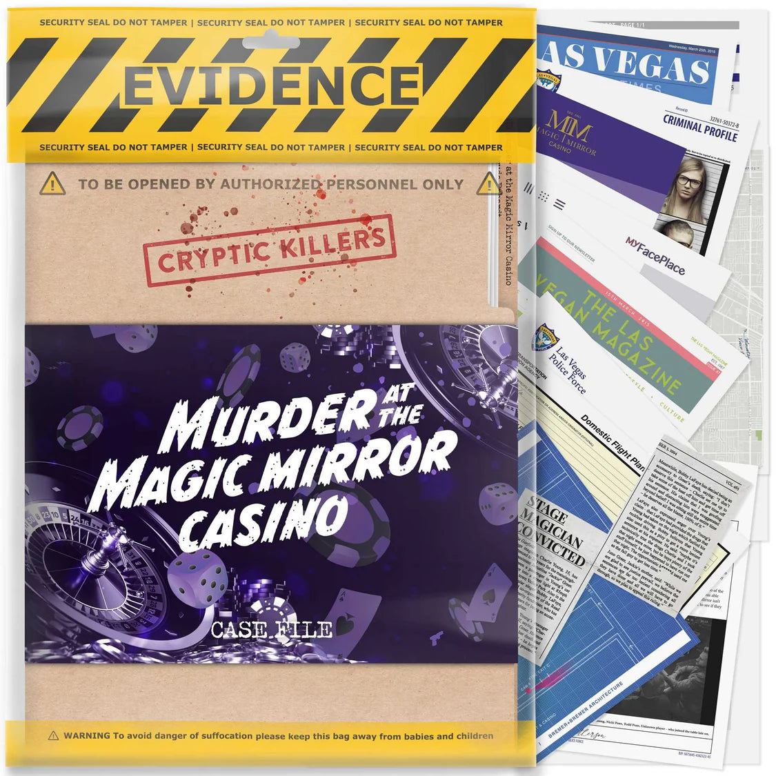 Cryptic Killers - Murder at the Magic Mirror Casino-Tabletop Gaming