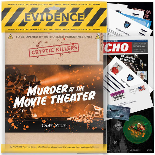 Cryptic Killers - Murder at the Movie Theatre-Tabletop Gaming