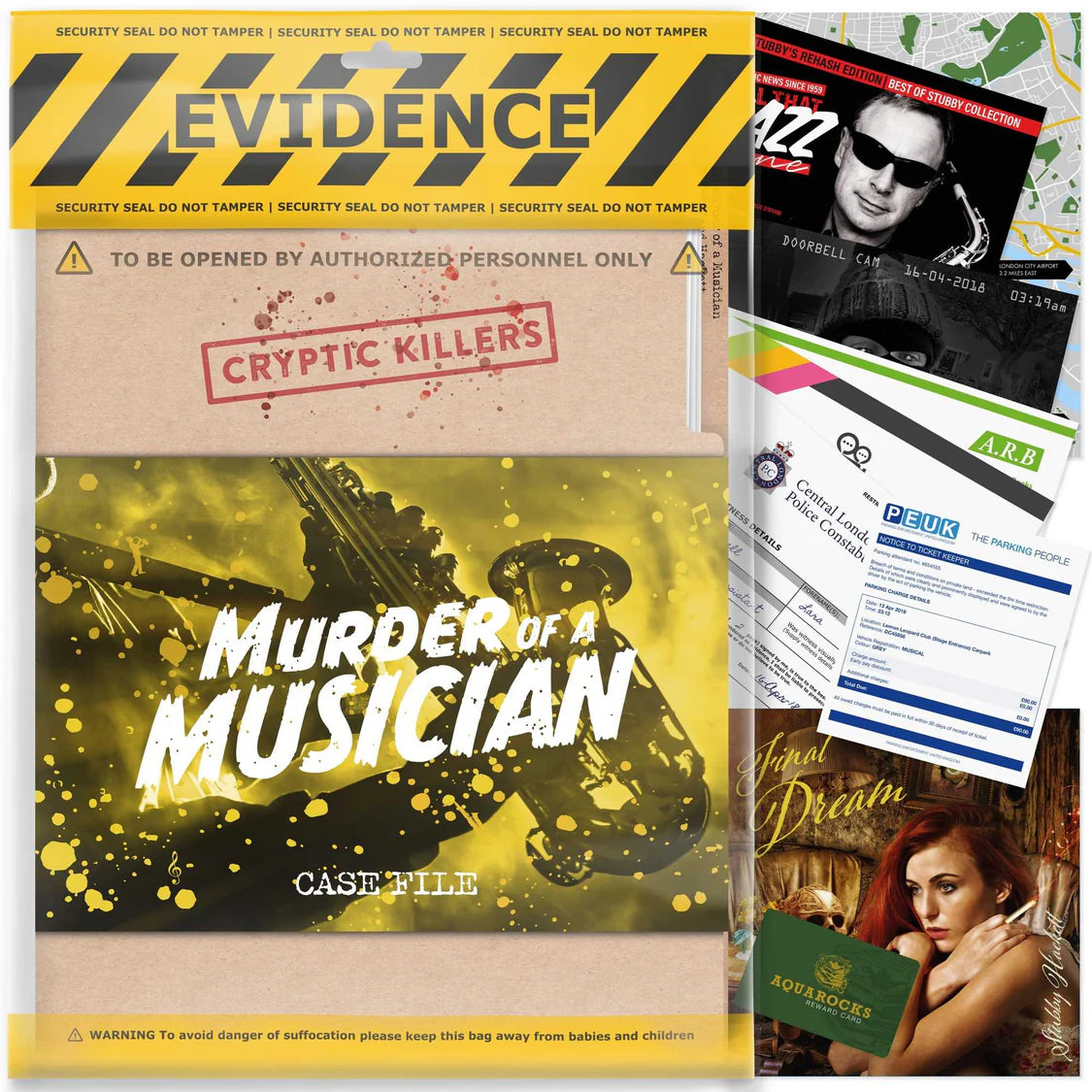 Cryptic Killers - Murder of a Musician-Tabletop Gaming