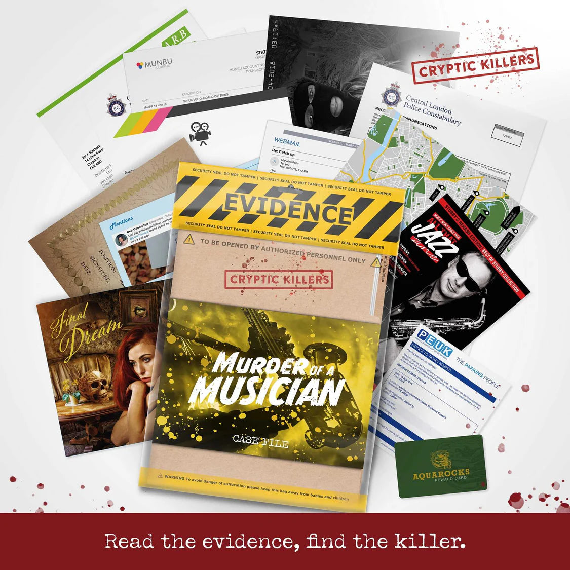 Cryptic Killers - Murder of a Musician-Tabletop Gaming
