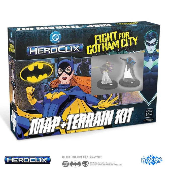 DC HeroClix: Fight for Gotham City Map and Terrain Kit - Tabletop Gaming