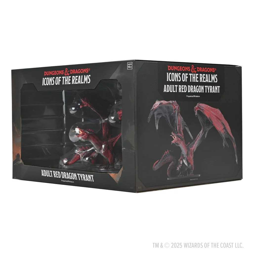 D&D Icons of the Realms: Adult Red Dragon Tyrant - Tabletop Gaming