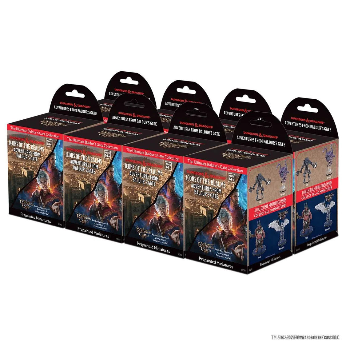 D&D Icons of the Realms: Adventures from Baldur's Gate - 8 ct. Booster Brick - Tabletop Gaming