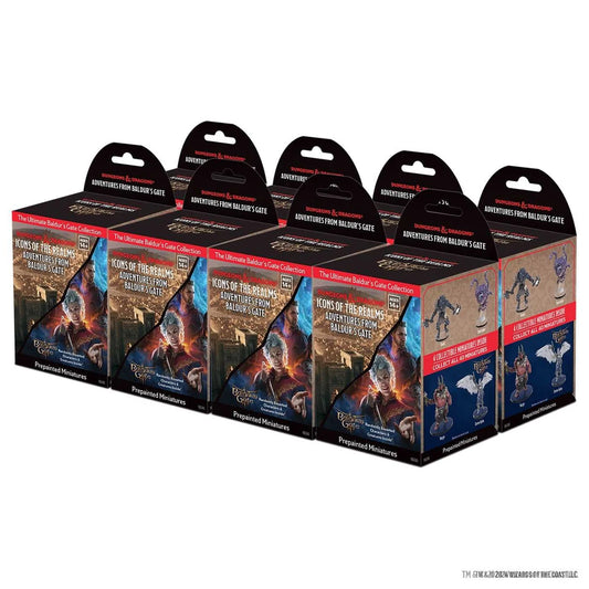D&D Icons of the Realms: Adventures from Baldur's Gate - 8 ct. Booster Brick - Tabletop Gaming