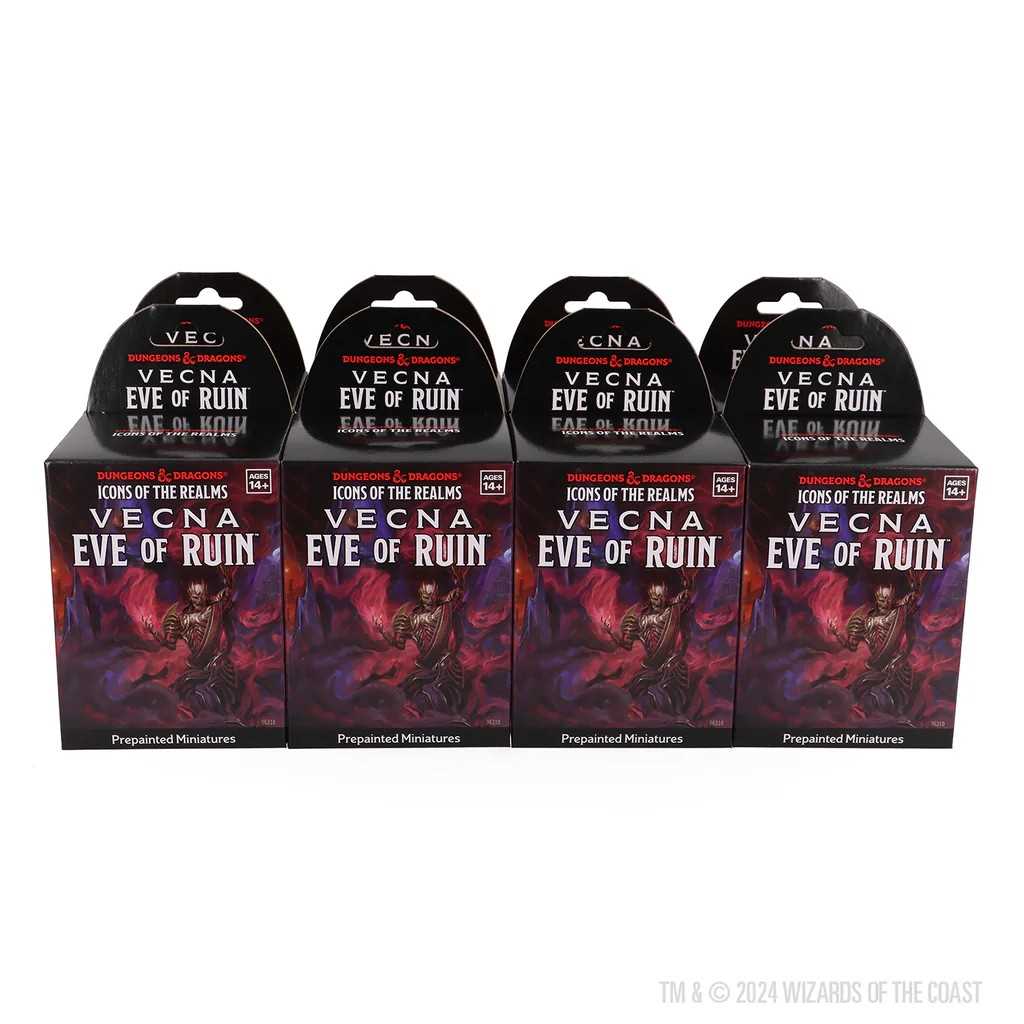 D&D Icons of the Realms: Vecna: Eve of Ruin - 8 ct. Booster Brick (Set 32) - Tabletop Gaming