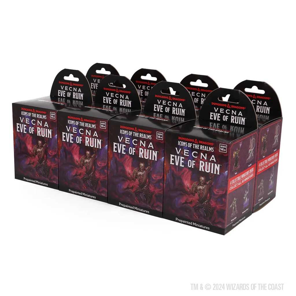 D&D Icons of the Realms: Vecna: Eve of Ruin - 8 ct. Booster Brick (Set 32) 4 - Tabletop Gaming