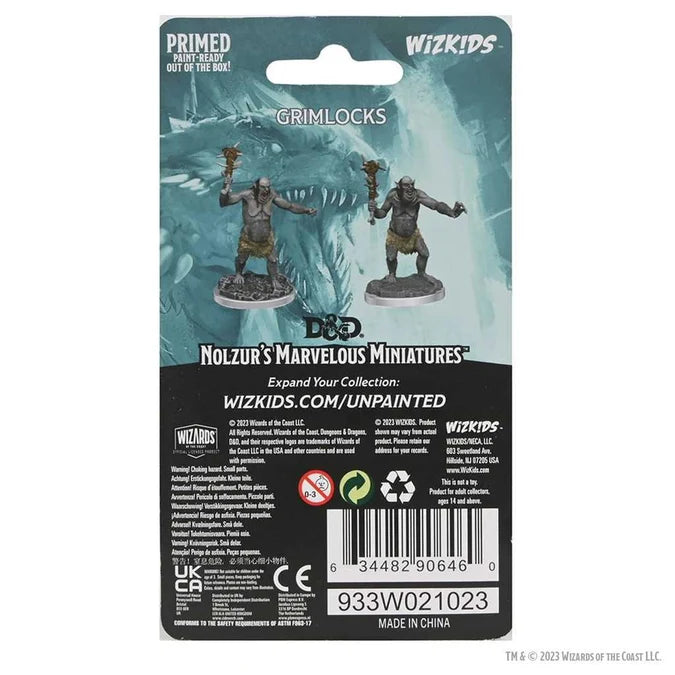  D&D Nolzur's Marvelous Miniatures: Grimlocks 2 - Tabletop Gaming