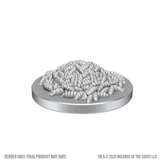 D&D Nolzur's Marvelous Miniatures: Swarm of Rot Grubs & Rot Grub Victim - Tabletop Gaming