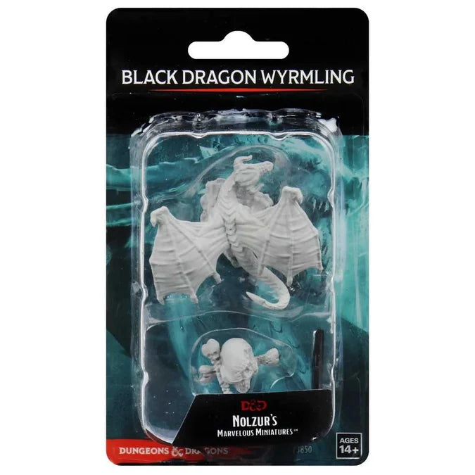 D&D Nolzur's Marvelous Unpainted Miniatures: Black Dragon Wyrmling - Tabletop Gaming