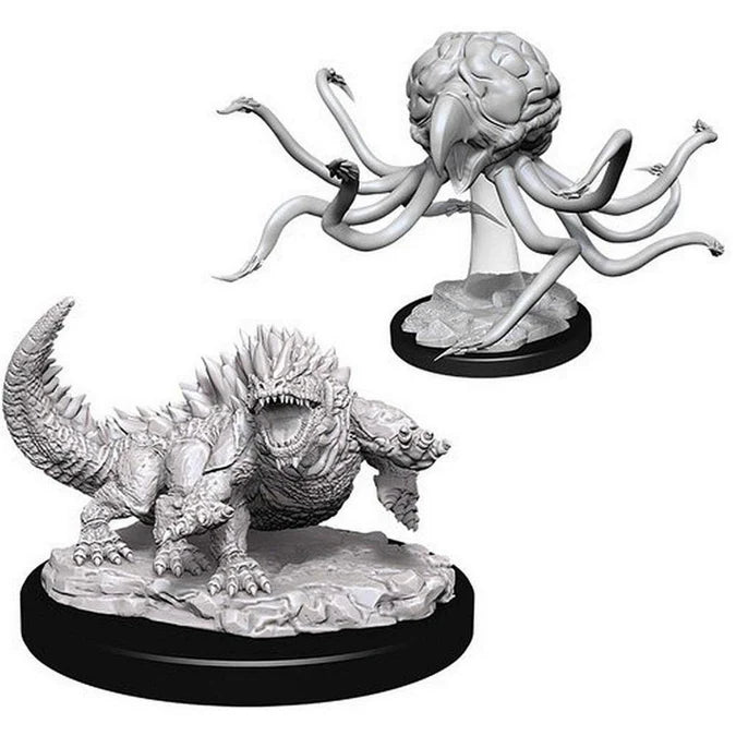 D&D Nolzur's Marvelous Unpainted Miniatures: Grell & Basilisk - Tabletop Gaming