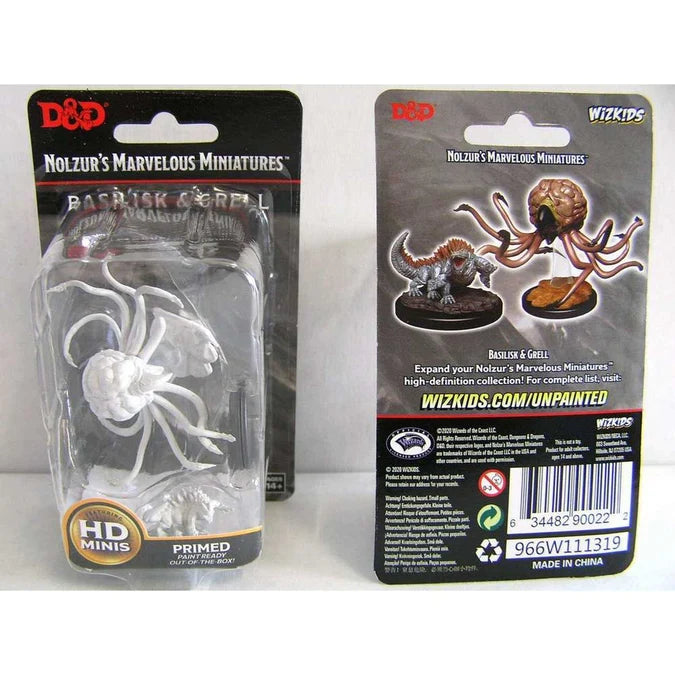D&D Nolzur's Marvelous Unpainted Miniatures: Grell & Basilisk 2 - Tabletop Gaming