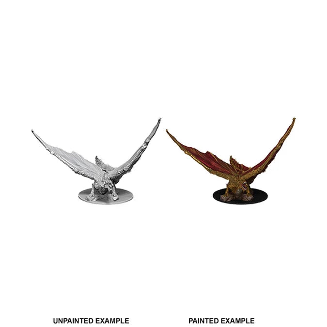 D&D Nolzur's Marvelous Unpainted Miniatures: Young Brass Dragon - Tabletop Gaming