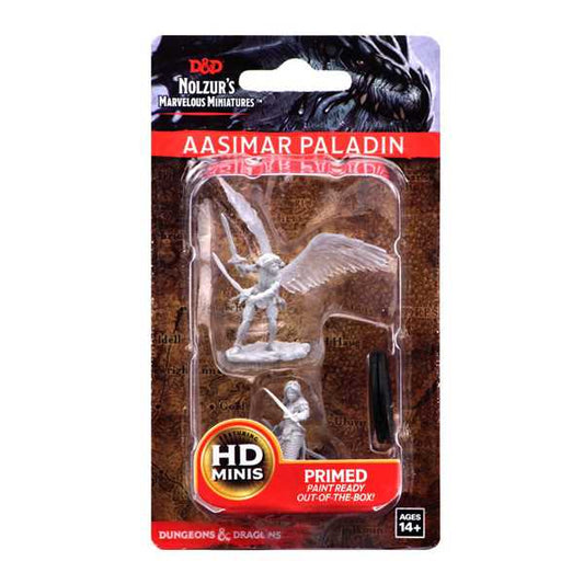 D&D Unpainted Miniatures: Aasimar Female Paladin - Tabletop Gaming