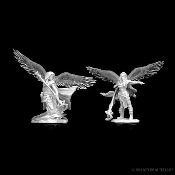D&D Unpainted Miniatures: Aasimar Female Wizard 2 - Tabletop Gaming