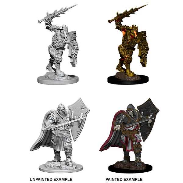 D&D Unpainted Miniatures: Death Knight & Helmed Horror - Tabletop Gaming