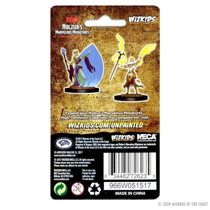 D&D Unpainted Miniatures: Elf Female Wizard 2 - Tabletop Gaming