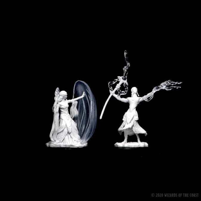 D&D Unpainted Miniatures: Elf Female Wizard 3 - Tabletop Gaming