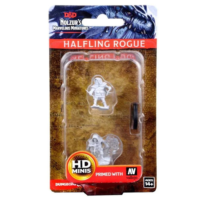 D&D Unpainted Miniatures: Halfling Male Rogue - Tabletop Gaming