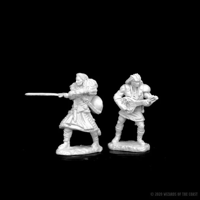D&D Unpainted Miniatures: Human Male Bard 2 - Tabletop Gaming