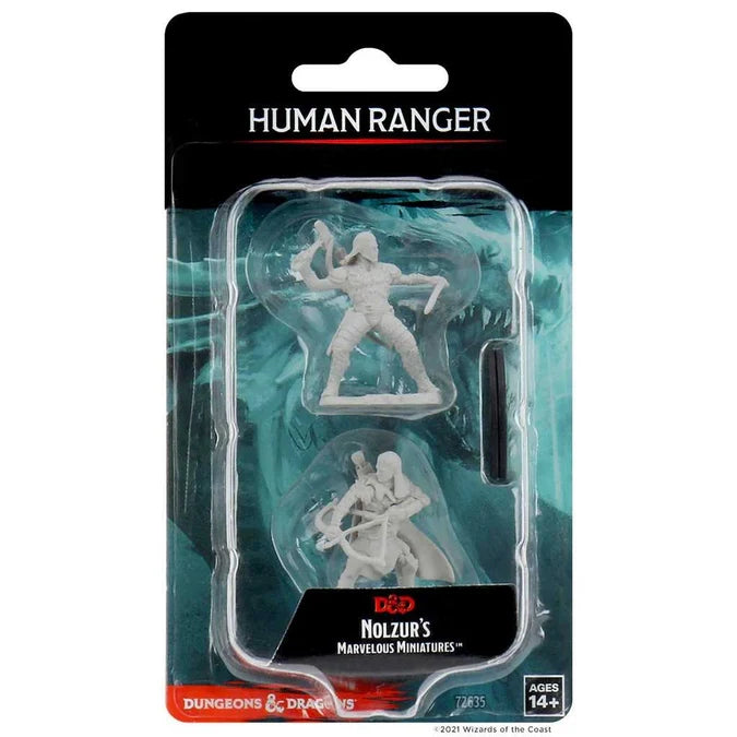 D&D Unpainted Miniatures: Human Male Ranger - Tabletop Gaming