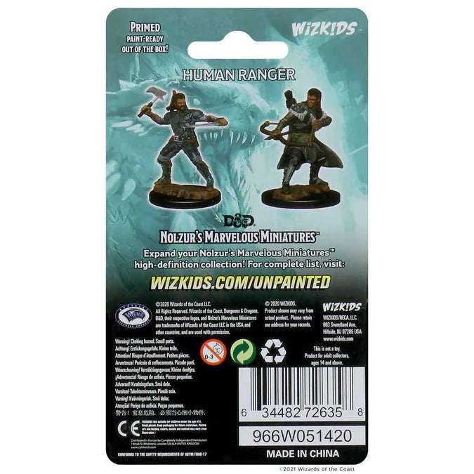 D&D Unpainted Miniatures: Human Male Ranger 2 - Tabletop Gaming