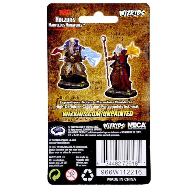 D&D Unpainted Miniatures: Human Male Wizard 2 - Tabletop Gaming