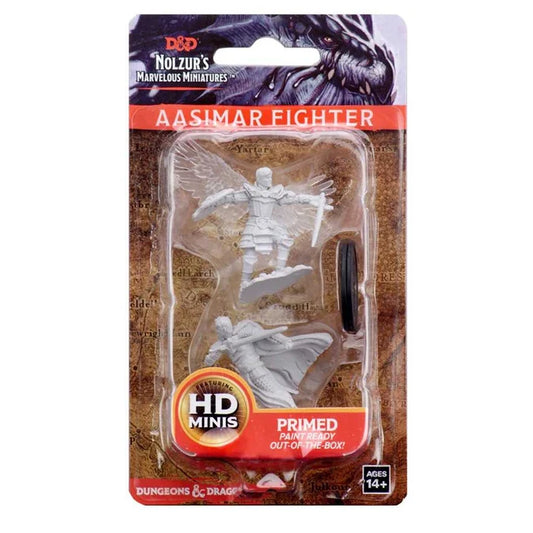 D&D Unpainted Miniatures: Male Aasimar Fighter - Tabletop Gaming