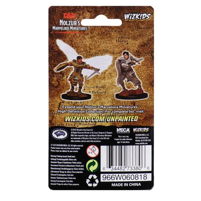 D&D Unpainted Miniatures: Male Aasimar Fighter 2 - Tabletop Gaming
