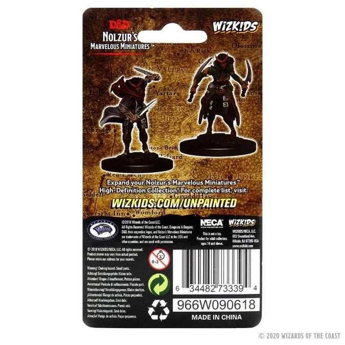 D&D Unpainted Miniatures: Tiefling Female Rogue 2 - Tabletop Gaming