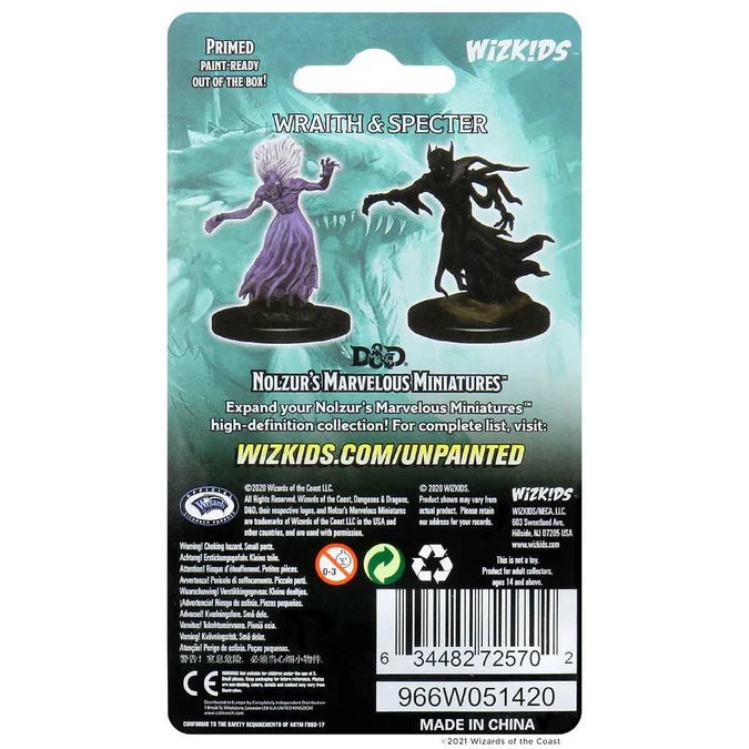 D&D Unpainted Miniatures: Wraith and Specter 2 - Tabletop Gaming
