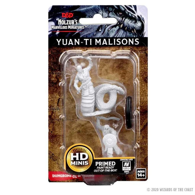 D&D Unpainted Miniatures: Yuan-Ti Malisons - Tabletop Gaming