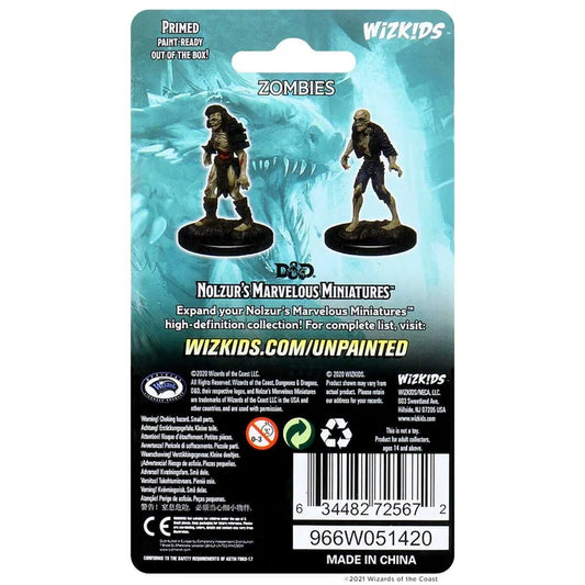 D&D Unpainted Miniatures: Zombies 2 - Tabletop Gaming