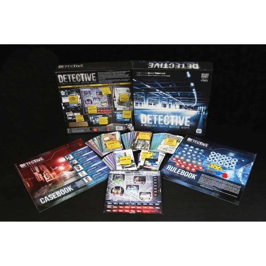 Detective A Modern Crime Board Game Contents- Tabletop Gaming
