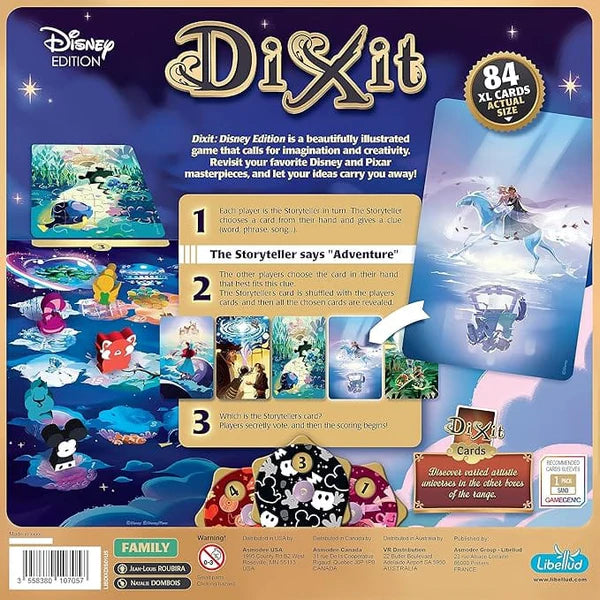 Dixit Board Game - Disney Edition Back - Tabletop Gaming
