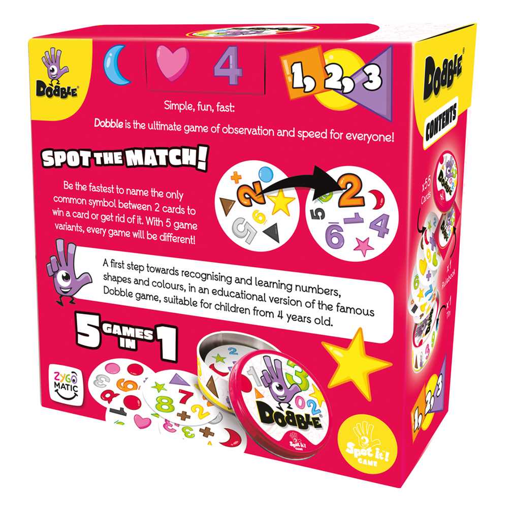 Dobble 123 Card Game 5 - Tabletop Gaming