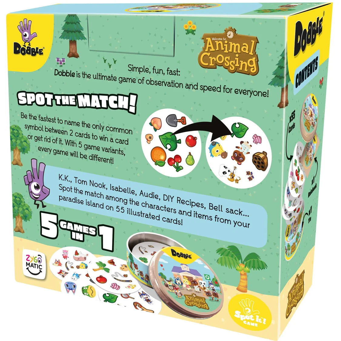 Dobble Animal Crossing Card Game 4 - Tabletop Gaming