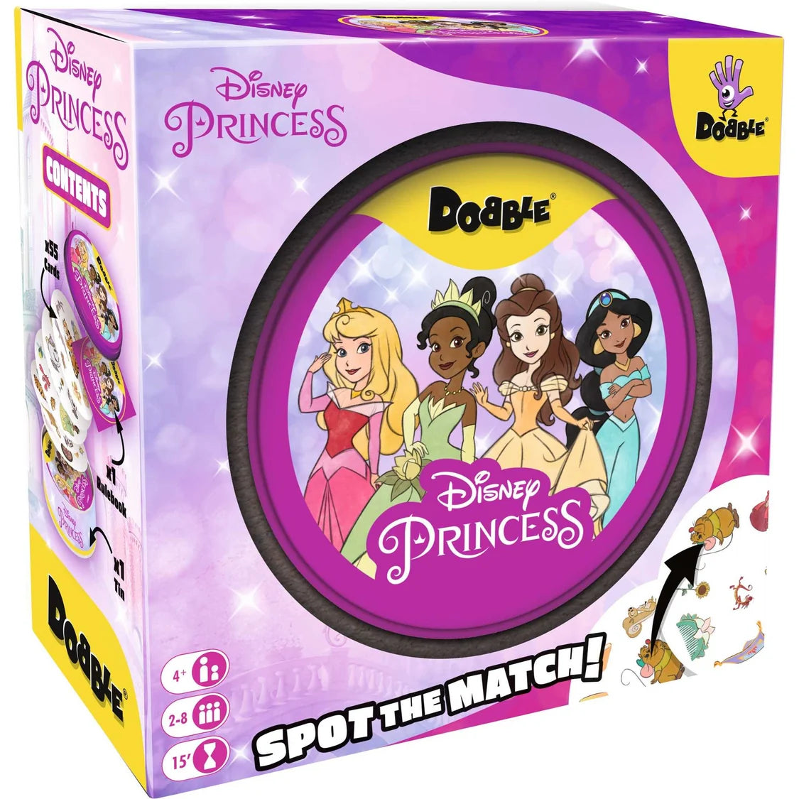 Dobble Disney Princess Card Game - 55 Card Version - Tabletop Gaming