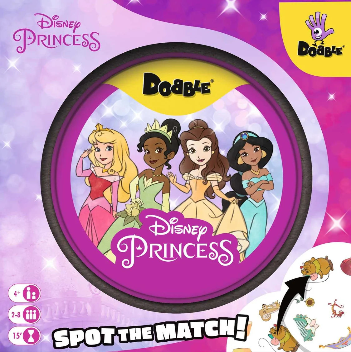 Dobble Disney Princess Card Game - 55 Card Version 2 - Tabletop Gaming