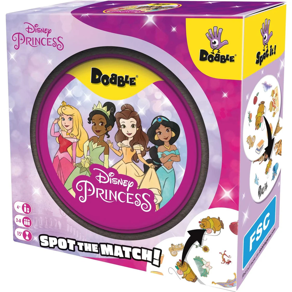 Dobble Disney Princess Card Game - 55 Card Version 3 - Tabletop Gaming