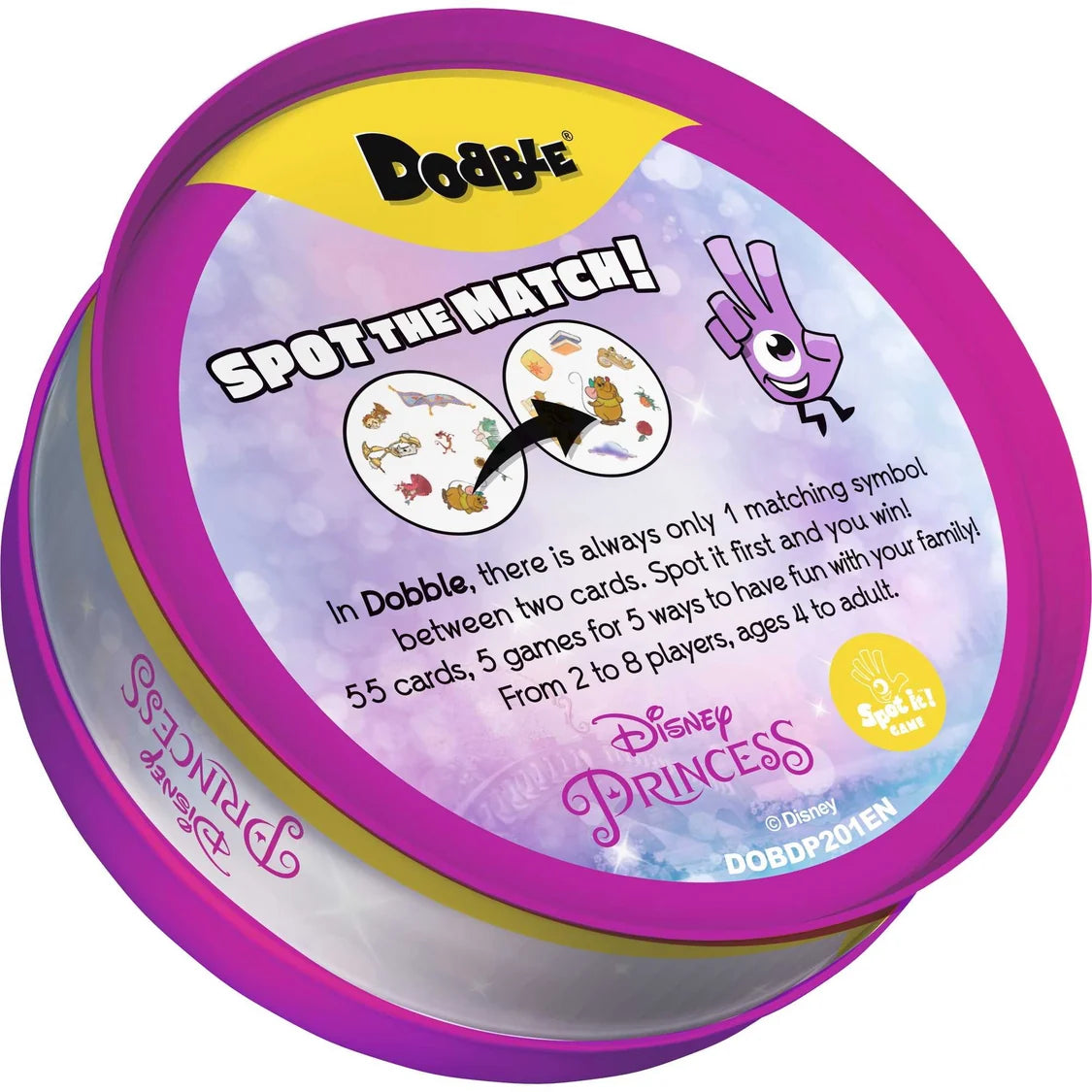 Dobble Disney Princess Card Game - 55 Card Version 4 - Tabletop Gaming