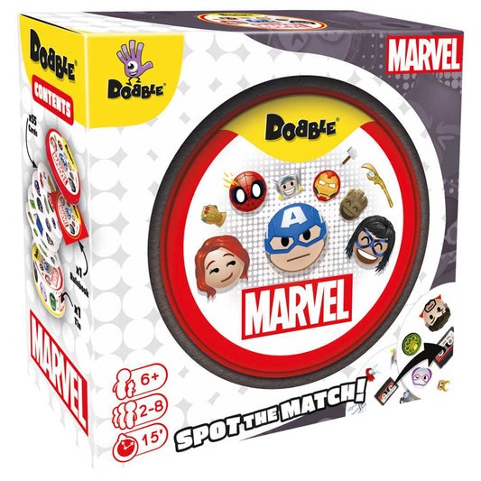 Dobble Marvel Emoji Card Game - Tabletop Gaming