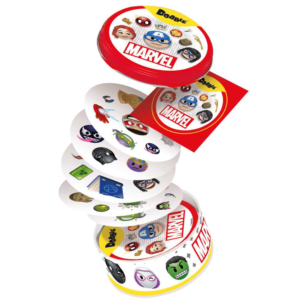 Dobble Marvel Emoji Card Game 5 - Tabletop Gaming