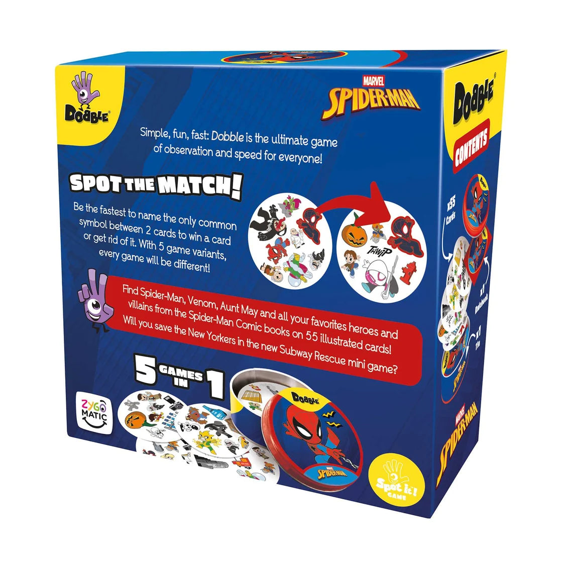 Dobble Spiderman (Eco Sleeve) Card Game 4 - Tabletop Gaming