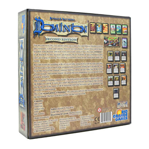 Dominion Second Edition Card Game Back - Tabletop Gaming