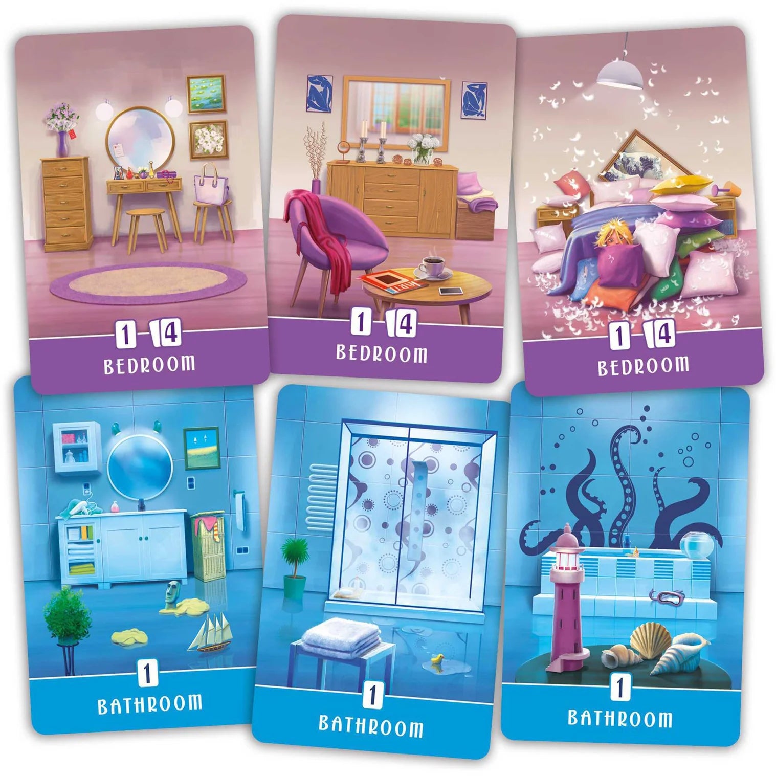 Dream Home Board Game Contents - Tabletop Gaming