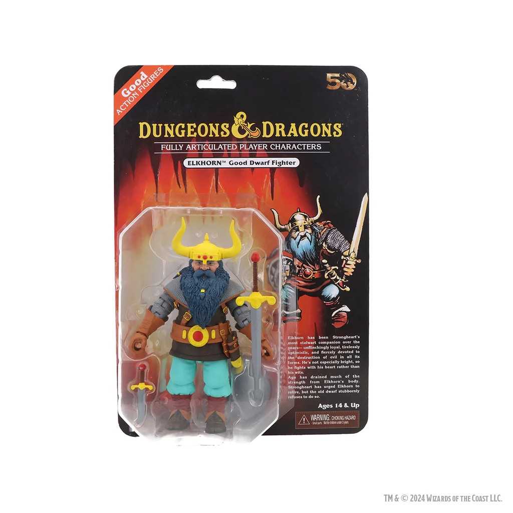 Dungeons & Dragons 7inch Scale Action Figure - Limited 50th Anniversary Edition Elkhorn Figure-Tabletop Gaming