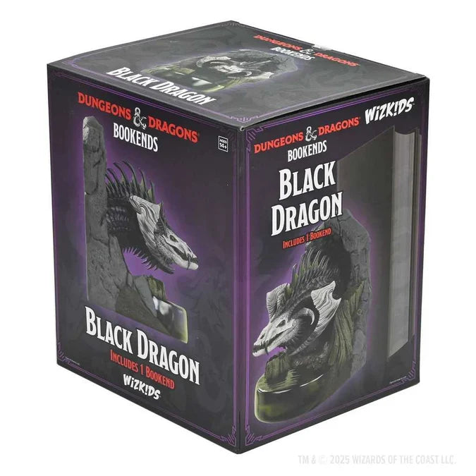Dungeons & Dragons Bookends: Black Dragon-Tabletop Gaming