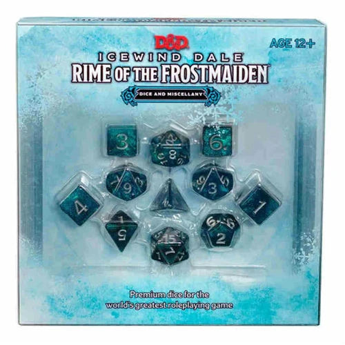 Dungeons & Dragons: Icewind Dale: Rime of the Frostmaiden Dice Set - Tabletop Gaming